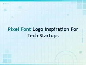 Pixel Font Logo Inspiration for Modern Tech Startups